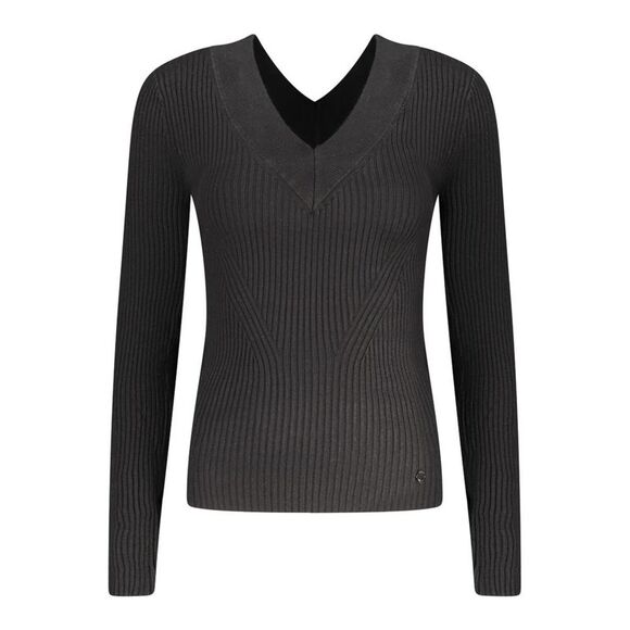 Guess Jeans Black Viscosa Women Women's Sweater